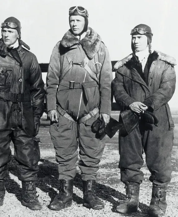 Framed Print : Charles Lindbergh and Aviators