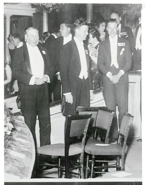 Framed Print : Charles Lindbergh in Formal Wear and Standing With Prince of Wales Framed Print : Charles Lindbergh in Formal Wear and Standing With Prince of Wales