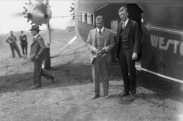 Framed Print : Charles Lindbergh and Harry Guggenheim Framed Print : Charles Lindbergh and Harry Guggenheim