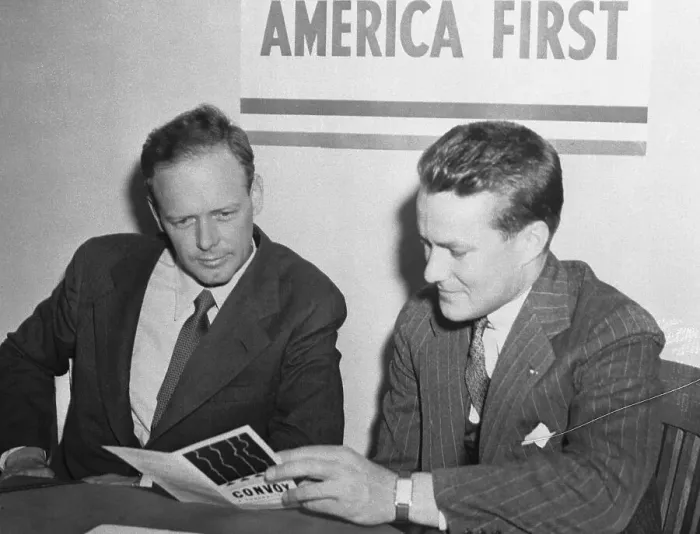 Framed Print : Charles Lindbergh Joining America First Committee Framed Print : Charles Lindbergh Joining America First Committee