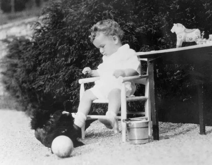 Framed Print : Charles Lindbergh, Jr Playing with Toys Framed Print : Charles Lindbergh, Jr Playing with Toys