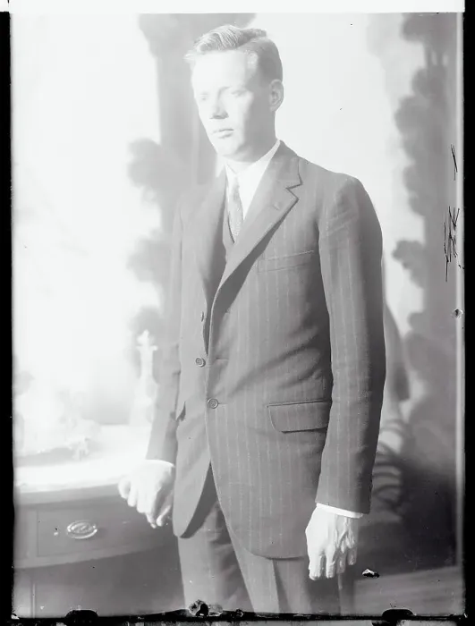 Framed Print : Charles Lindbergh Posing in Suit and Tie Framed Print : Charles Lindbergh Posing in Suit and Tie
