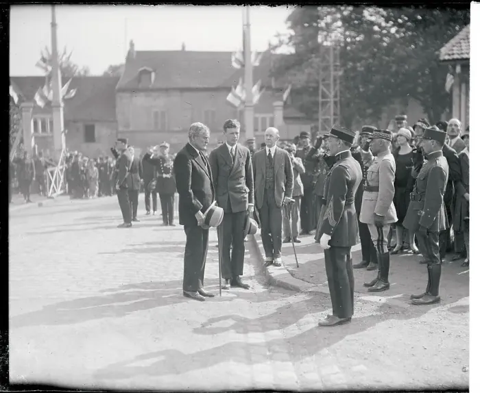 Framed Print : Charles Lindbergh Receiving Welcome on Transatlantic Landing Framed Print : Charles Lindbergh Receiving Welcome on Transatlantic Landing
