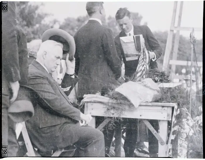 Framed Print : Charles Lindbergh Resigning His Commission Framed Print : Charles Lindbergh Resigning His Commission