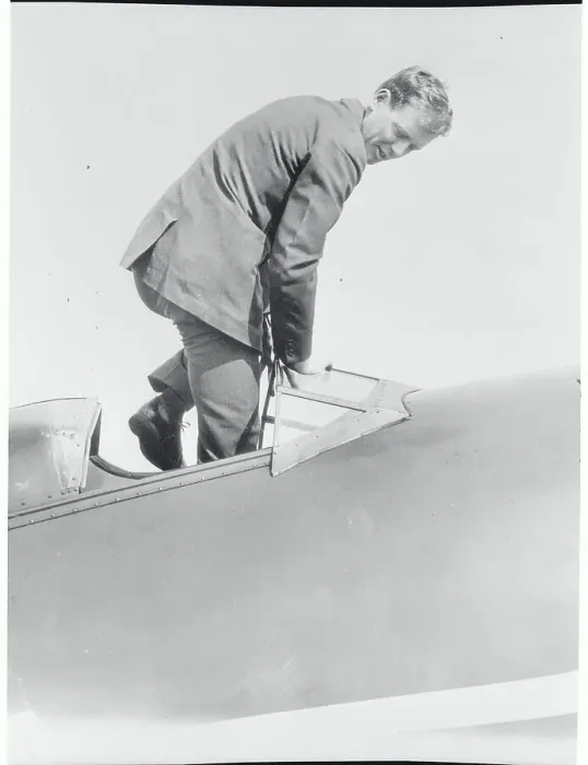 Framed Print : Charles Lindbergh Stepping into Cockpit Framed Print : Charles Lindbergh Stepping into Cockpit