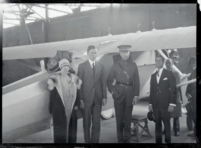 Framed Print : Charles Lindbergh Being Welcomed by Belgium Royalty Framed Print : Charles Lindbergh Being Welcomed by Belgium Royalty