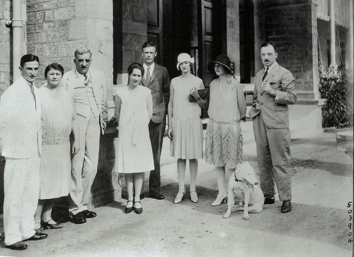 Framed Print : Charles Lindbergh and Wife with Governor of Trinidad Framed Print : Charles Lindbergh and Wife with Governor of Trinidad