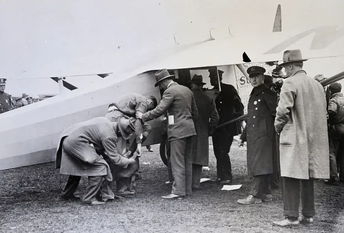 Framed Print : Charles Lindbgergh Getting Ready To Fly Framed Print : Charles Lindbgergh Getting Ready To Fly