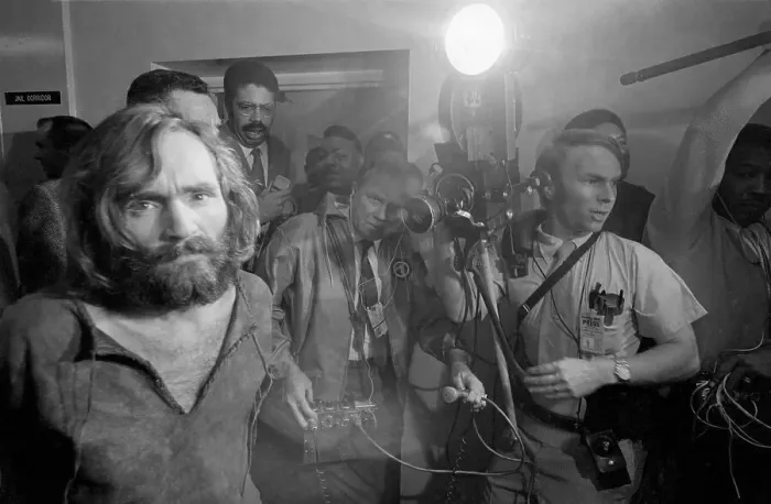 Framed Print : Charles Manson Returning to Los Angeles Jail Framed Print : Charles Manson Returning to Los Angeles Jail