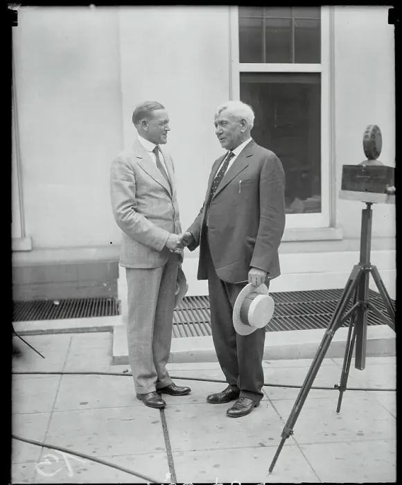 Framed Print : Charles McNary Shaking Hands with Gilbert Haugen Framed Print : Charles McNary Shaking Hands with Gilbert Haugen