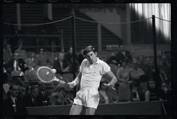 Framed Print : Charles Pasarell Hitting Tennis Ball Framed Print : Charles Pasarell Hitting Tennis Ball