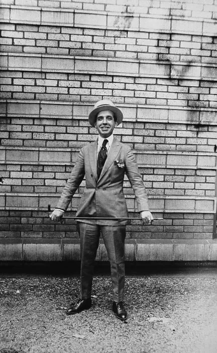 Framed Print : Charles Ponzi with Cane