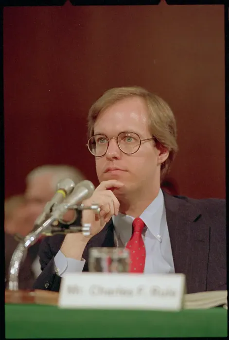 Framed Print : Charles Rule Testifying
