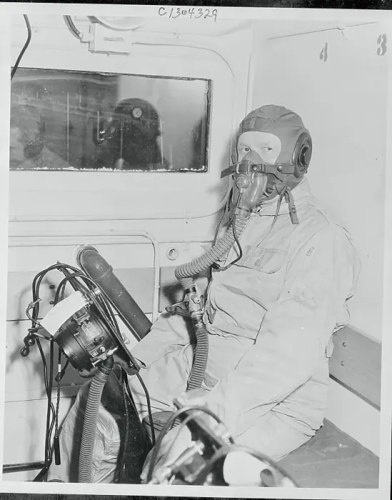 Framed Print : Charles Thomas in High Altitude Equipment Framed Print : Charles Thomas in High Altitude Equipment
