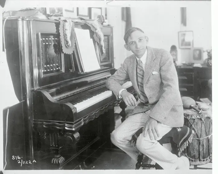 Framed Print : Charles Wakefield Cadman at His Home Piano Framed Print : Charles Wakefield Cadman at His Home Piano