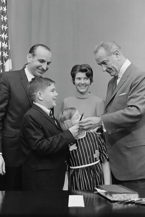 Framed Print : Charles Zwick's Signing-In Ceremony, 1968 Framed Print : Charles Zwick's Signing-In Ceremony, 1968