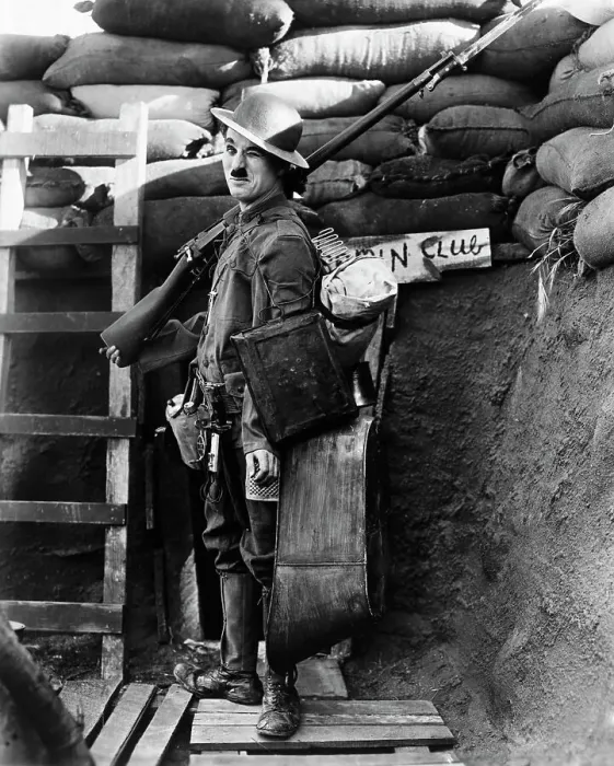 Framed Print : Charli Chaplin In Military Uniform