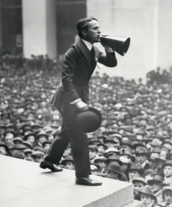Framed Print : Charlie Chaplin Addressing Rally During World War I Framed Print : Charlie Chaplin Addressing Rally During World War I