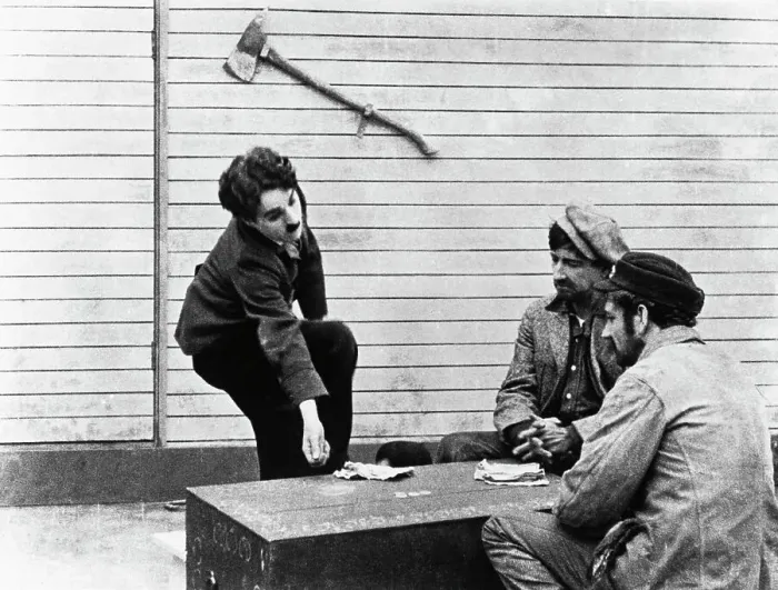 Framed Print : Charlie Chaplin (Left) in Film Scene Framed Print : Charlie Chaplin (Left) in Film Scene