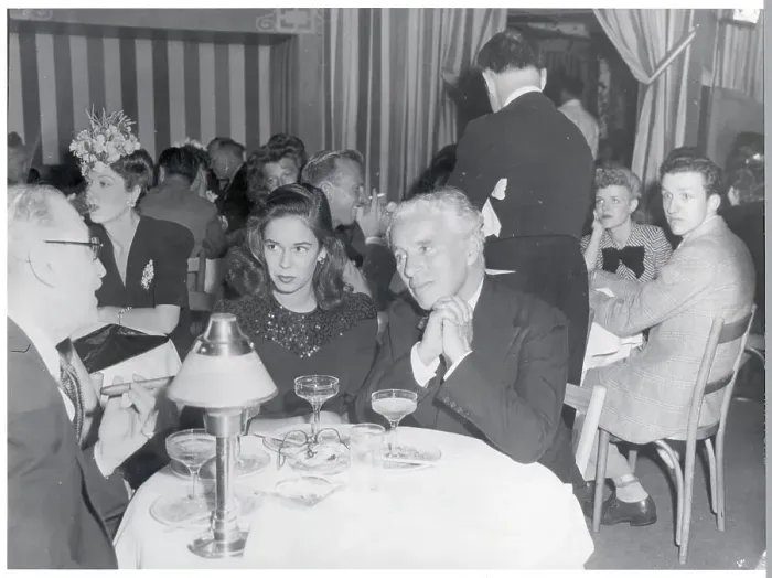 Framed Print : Charlie Chaplin and Oona O'Neill at Club Framed Print : Charlie Chaplin and Oona O'Neill at Club