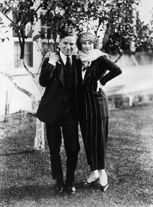 Framed Print : Charlie Chaplin Posing with Anna Pavlowa Framed Print : Charlie Chaplin Posing with Anna Pavlowa