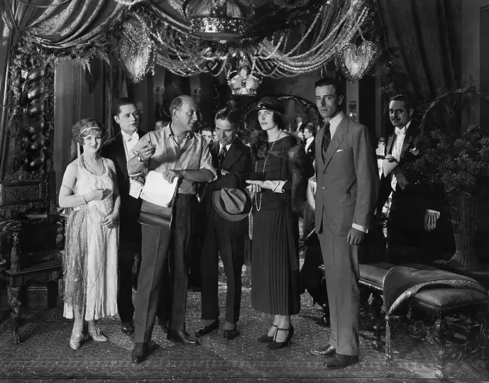 Framed Print : Charlie Chaplin and Production Crew Framed Print : Charlie Chaplin and Production Crew