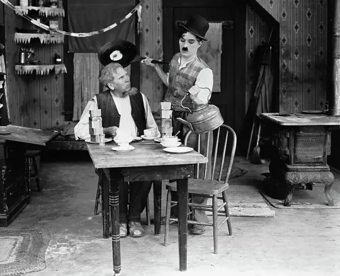 Framed Print : Charlie Chaplin Serves Breakfast; Movie Framed Print : Charlie Chaplin Serves Breakfast; Movie