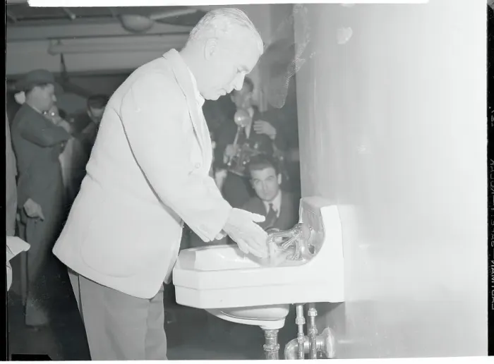 Framed Print : Charlie Chaplin Washing His Hands Framed Print : Charlie Chaplin Washing His Hands