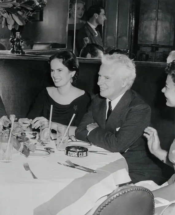 Framed Print : Charlie Chaplin with His Wife Framed Print : Charlie Chaplin with His Wife