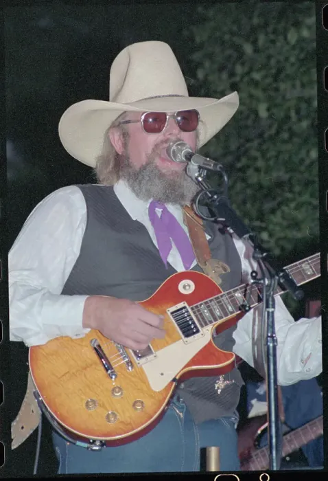 Framed Print : Charlie Daniels Performing