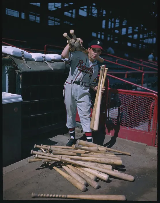 Framed Print : Charlie Di Giovanna Posing with Baseball Bats Framed Print : Charlie Di Giovanna Posing with Baseball Bats