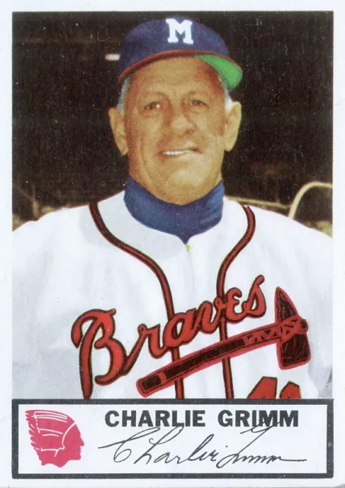 Framed Print : Charlie Grimm Baseball Card Framed Print : Charlie Grimm Baseball Card