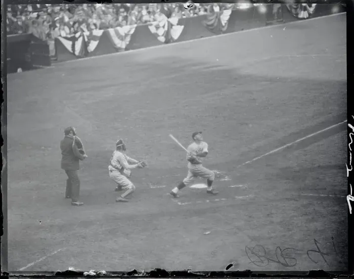 Framed Print : Charlie Grimm Batting Framed Print : Charlie Grimm Batting