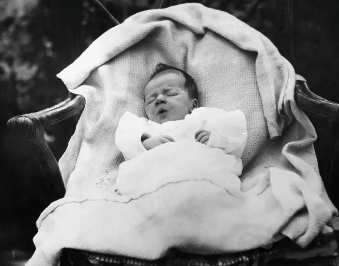 Framed Print : Charlse Lindbergh Jr. At Two Weeks Old