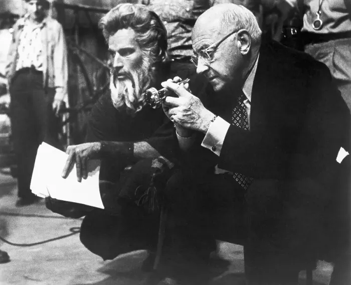 Framed Print : Charlton Heston and Cecil B. DeMille Framed Print : Charlton Heston and Cecil B. DeMille