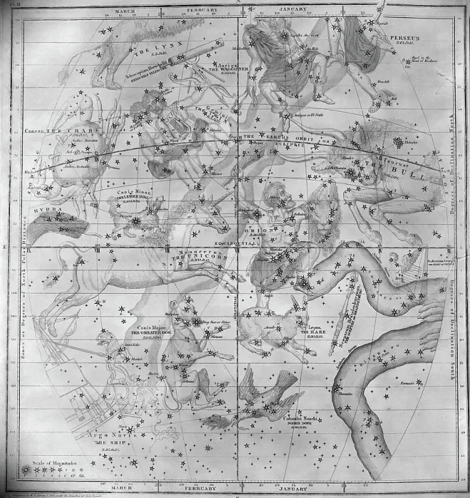 Framed Print : Chart Of Constellations Framed Print : Chart Of Constellations