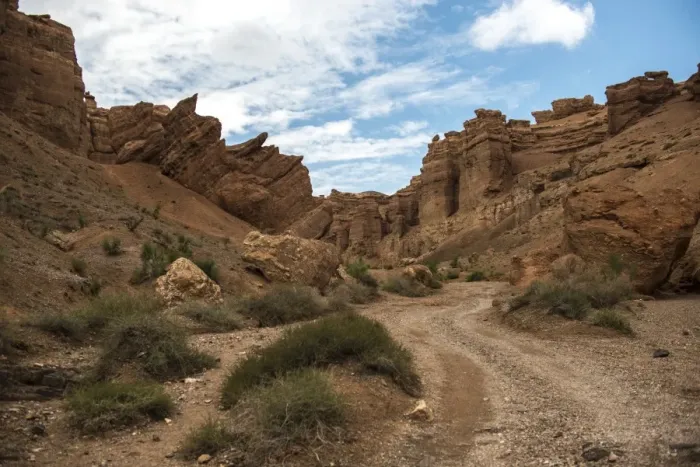 Framed Print : Charyn Canyon