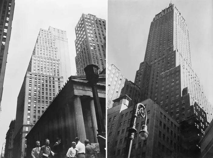 Framed Print : Chase National Bank and Bank of Manhattan Company Buildings Framed Print : Chase National Bank and Bank of Manhattan Company Buildings