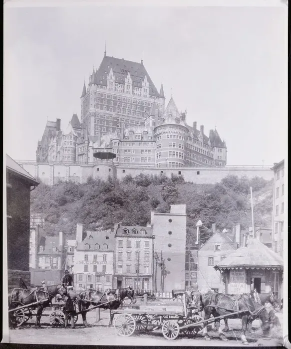 Framed Print : Chateau Frontenac Above Town Framed Print : Chateau Frontenac Above Town