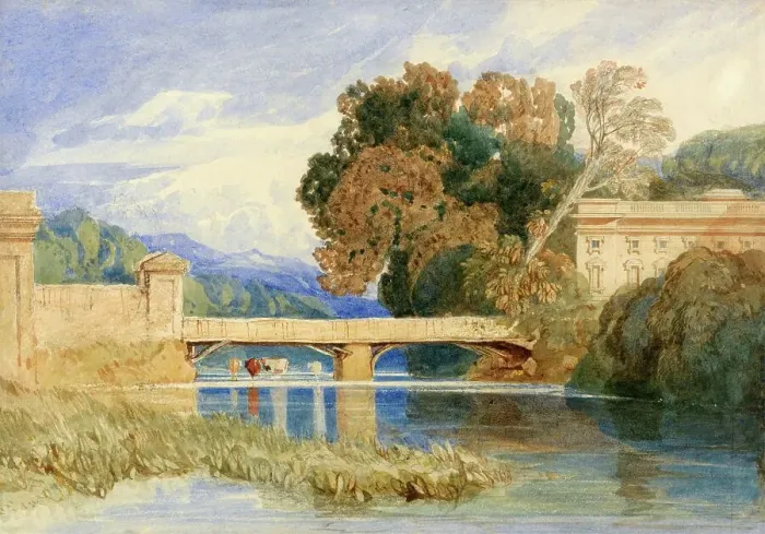 Framed Print : Chateau Navarre, near Evreux in Normandy, c. 1825, France, Painting by John Sell Cotmann, Historic, digitally restored reproduction from a 19th century original Framed Print : Chateau Navarre, near Evreux in Normandy, c. 1825, France, Painting by John Sell Cotmann, Historic, digitally restored reproduction from a 19th century original