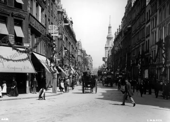 Framed Print : Cheapside. June 1902: Londons Cheapside with decorations for the coronation of Edward VII Framed Print : Cheapside. June 1902: Londons Cheapside with decorations for the coronation of Edward VII