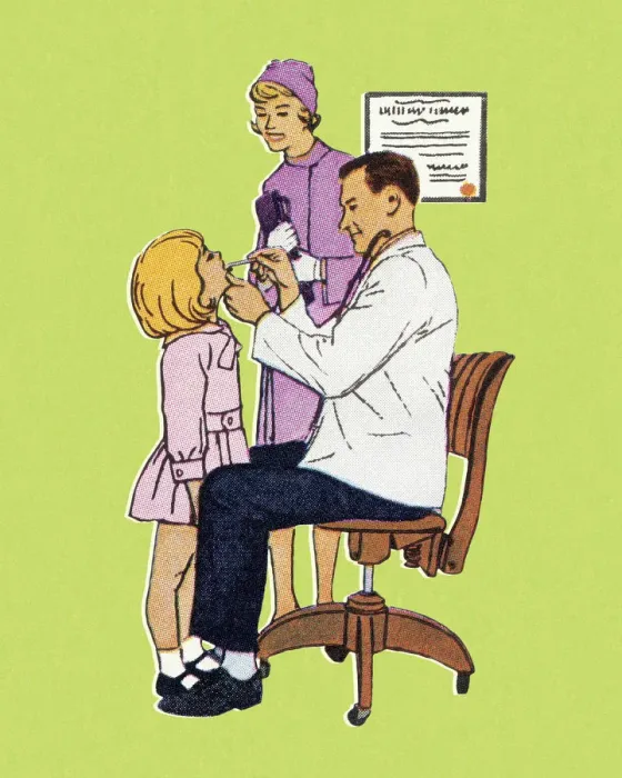 Framed Print : Checkup at the Doctor Framed Print : Checkup at the Doctor