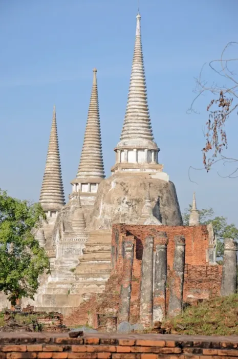 Framed Print : Chedi Stupas of Ayutthaya Historical Park Framed Print : Chedi Stupas of Ayutthaya Historical Park