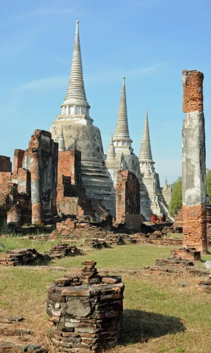 Framed Print : Chedi Stupas of Ayutthaya Historical Park Framed Print : Chedi Stupas of Ayutthaya Historical Park