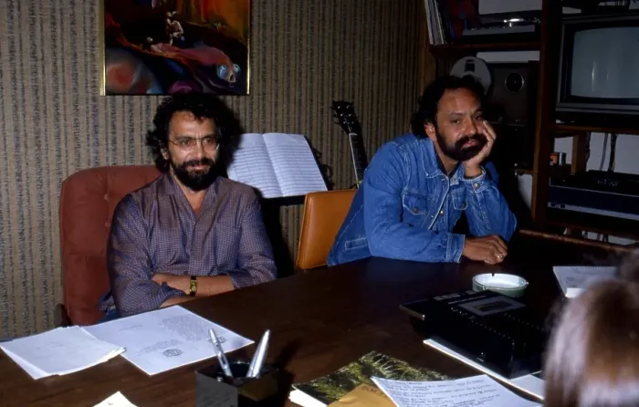 Framed Print : Cheech And Chong Interview For Nice Dreams