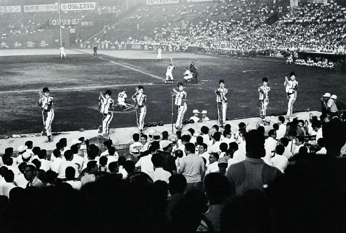 Framed Print : Cheerleaders at Japanese Baseball Game Framed Print : Cheerleaders at Japanese Baseball Game