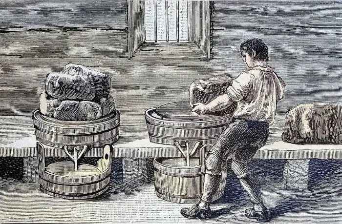 Framed Print : Cheese making, pressing the cheese, Allgaeu, Bavaria, Germany, Historic, digitally restored reproduction from a 19th century original Framed Print : Cheese making, pressing the cheese, Allgaeu, Bavaria, Germany, Historic, digitally restored reproduction from a 19th century original