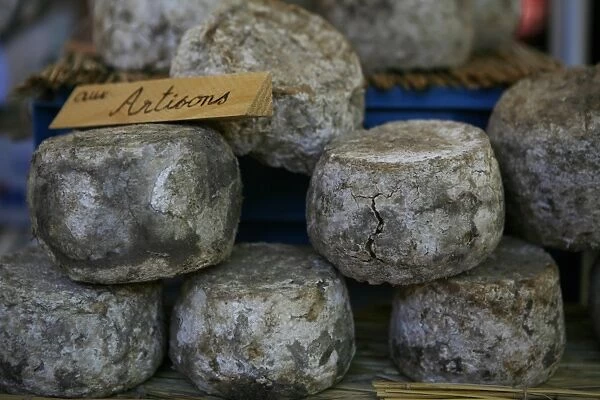 Cheese, market in Pont-Saint-Esprit, France, Europe