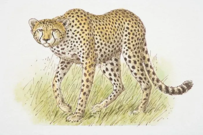 Framed Print : Cheetah (acinonyx jubatus) front view Framed Print : Cheetah (acinonyx jubatus) front view