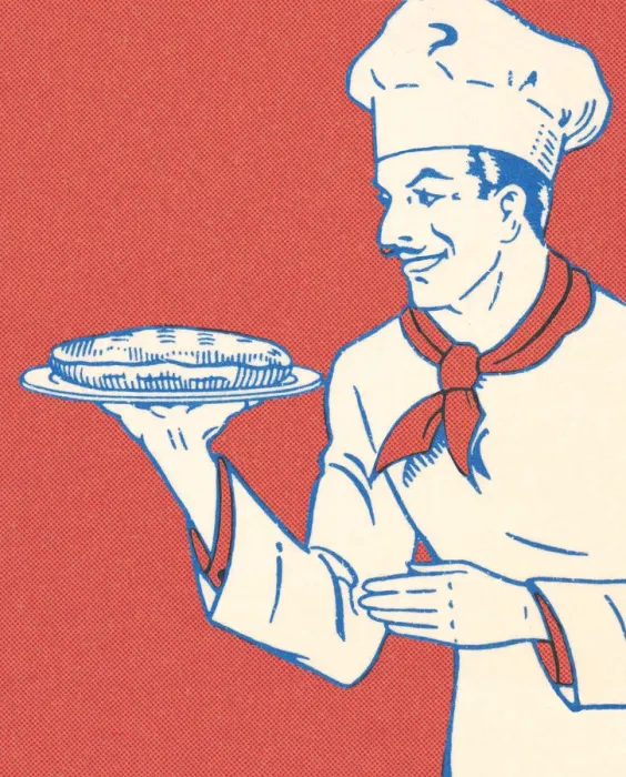 Framed Print : Chef Carrying a Plate Framed Print : Chef Carrying a Plate
